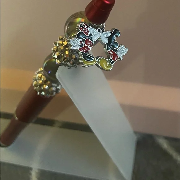 Beaded Pen with Mickey Mouse Charm - Picture 2 of 2